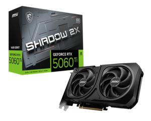 Graphics card MSI GeForce RTX 5060 Ti 16G SHADOW 2X OC PLUS