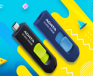 ADATA UC300 USB-C Flash Drive - ACHO-UC300-256G-RBK/GN