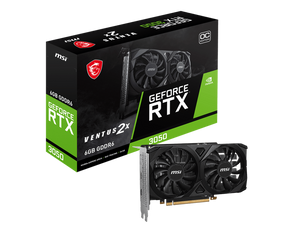 Graphics card MSI GeForce RTX 3050 VENTUS 2X E 6G OC