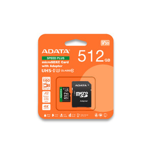 ADATA SPEED PLUS microSDXC UHS-I U3 Class 10 Card 256Gb ADATA