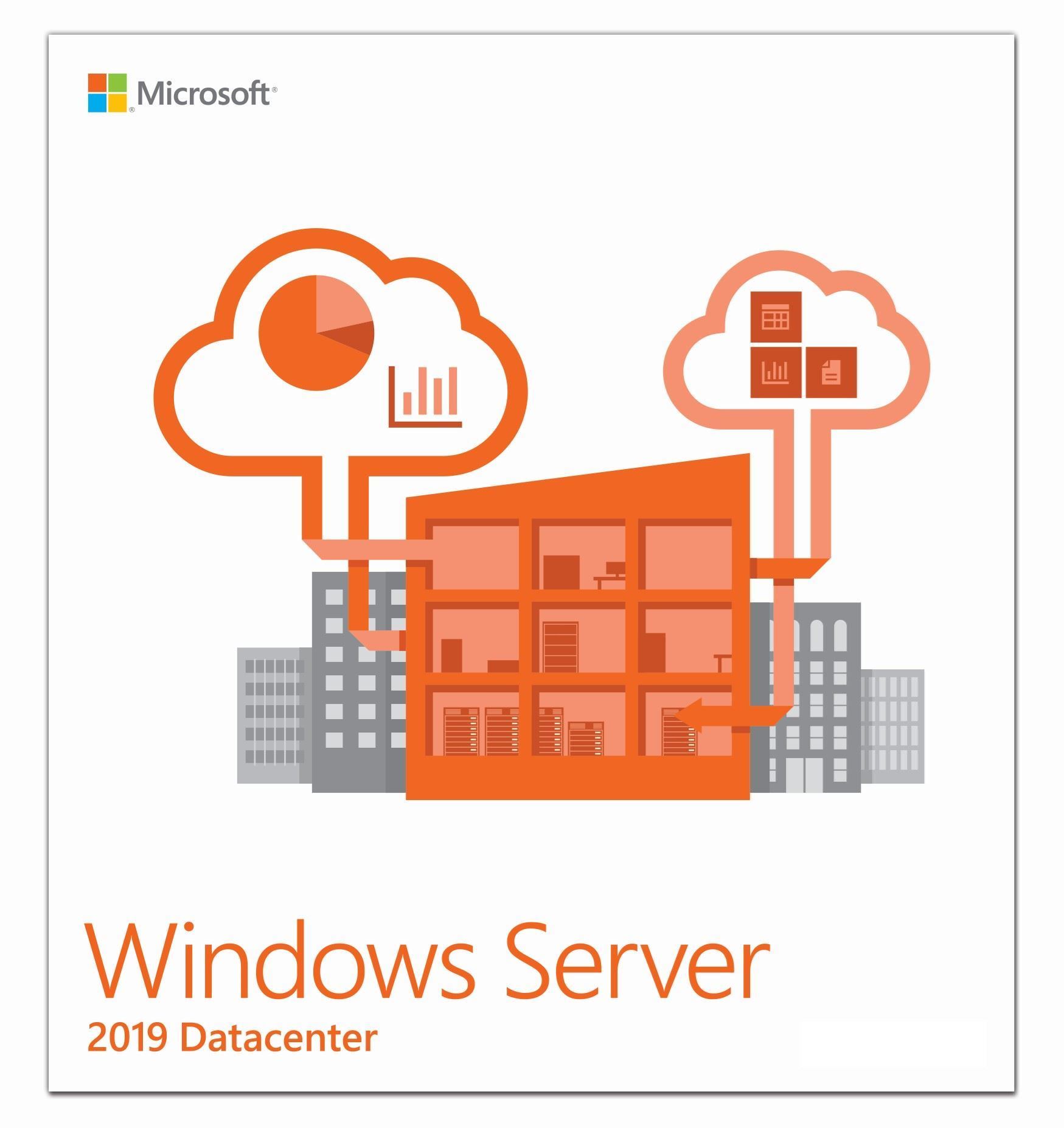 Windows Svr Datacntr 2019 English 1pk DSP OEI 16Cr NoMedia/NoKey AddLic WINDOWS