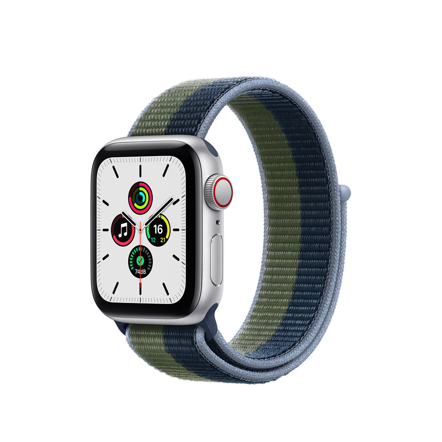40mm Apple Watch SE GPS + Cellular, Aluminium Case with Sport Loop 40MM