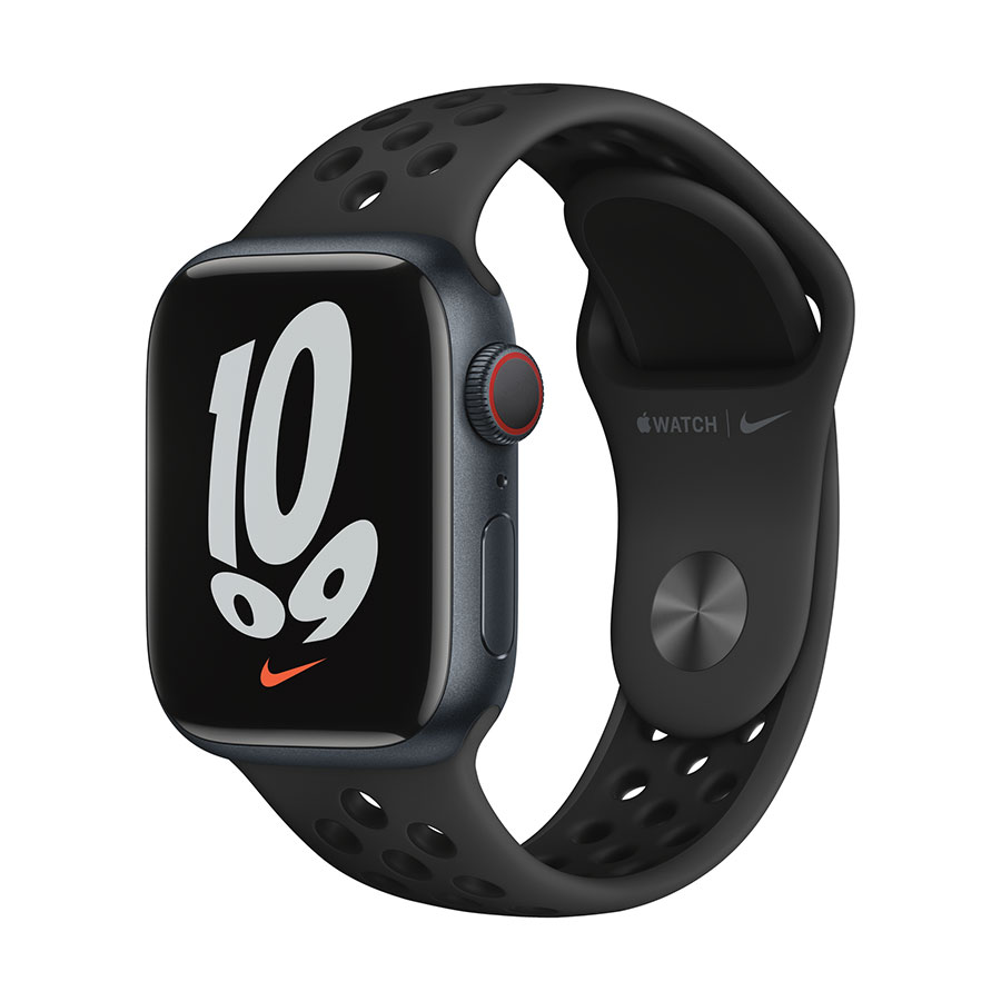 Apple Watch Nike Series 7 GPS + Cellular, 41mm Aluminium Case with Nike Sport Band - Regular APPLE