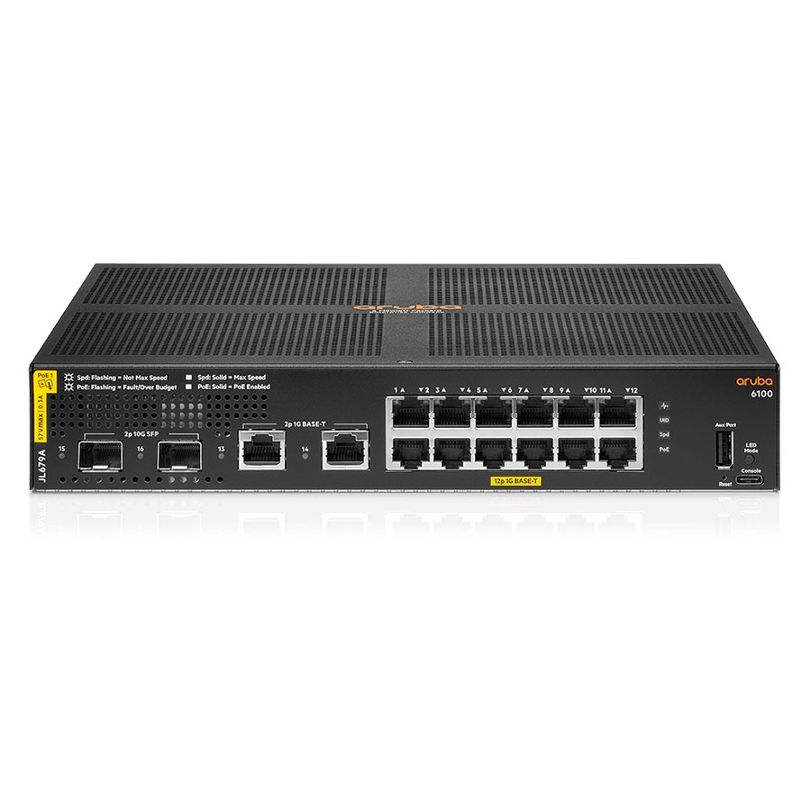 Aruba 6100 12G CL4 2SFP+ 139W Switch ARUBA