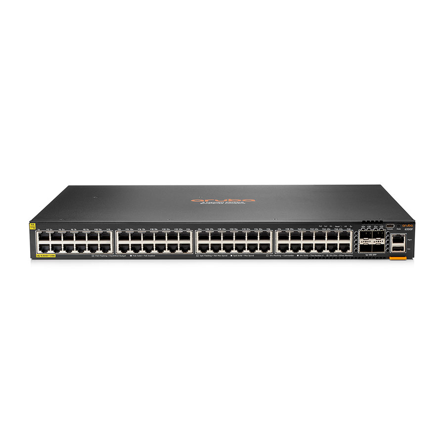 Aruba 6200F 48G Class4 PoE 4SFP+ 370W Switch ARUBA