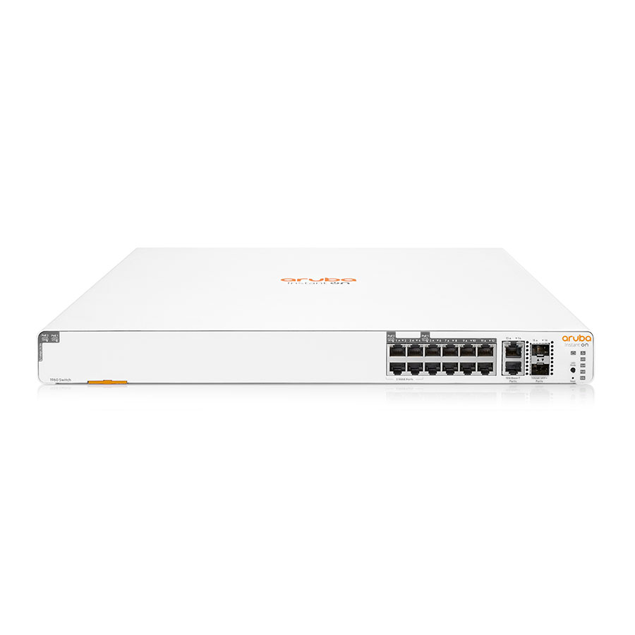 Aruba Instant On 1960 8p 1G Class 4 4p SR1G/2.5G Class 6 PoE 2XGT 2SFP+ 480W Switch ARUBA