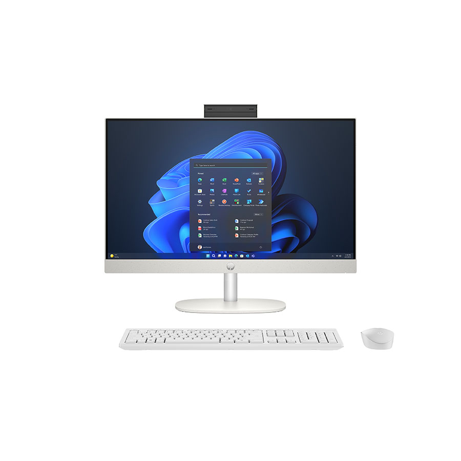 HP AIO 240 G10 24' FHD i7-1355U/16GB (1X16)/512SSD/DOS/WIFI/WHITE/3YOS HP
