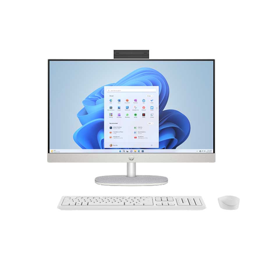 HP AIO 24" 24-CR2004NJ Ultra5 225U/16GB(1x16GB) DDR5/1T NVMe Value/Windows 11 HOME/White/3yw HP