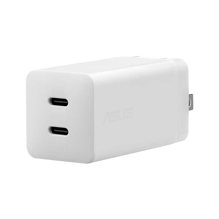 ASUS 65W USB-C GaN Charger / Dual USB-C / Smart Load Balancing / Compact & Travel-Friendly ASUS
