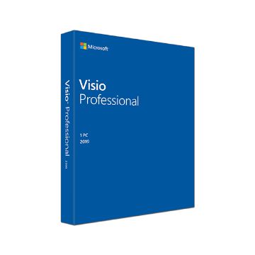 Visio Pro 2019 Win English Medialess  -  FOR WIN 10 ONLY