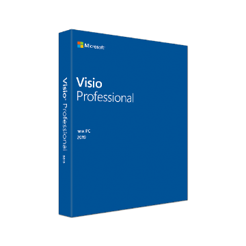 Visio Pro 2019 Win Hebrew Medialess  -  FOR WIN 10 ONLY