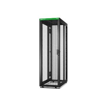 Easy Rack 600mm/42U/1200mm , with Roof, castors,feet and 4 Brackets, No Side panels,Bottom, black